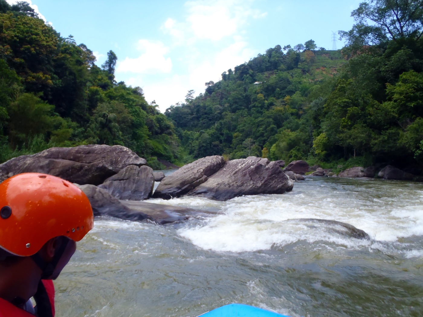 White water rafting at Kitulgala